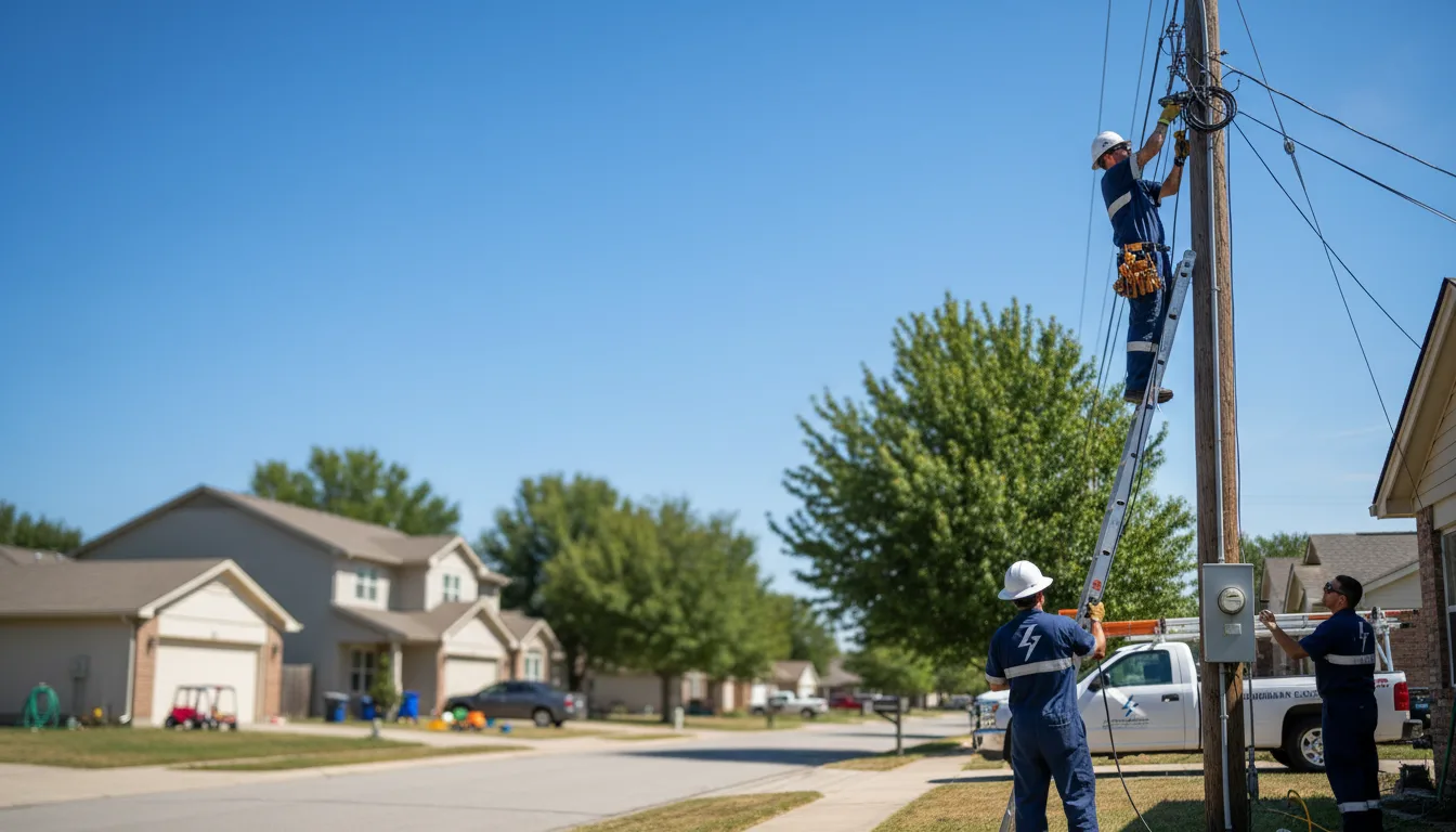 Residential electrician providing installation services in Barnett, MO